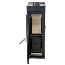 baba's stove Eco Mini Hybridofen Metall Schwarz