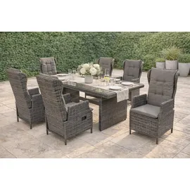 Merxx Saviano Gartensessel 58 x 69,5 x 108 cm grau 2 St.