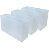 DynaSun 3X PP368T Schuhbox Schuhkasten Lagerkasten Box Schuhschachtel für Aufbewahrung Schuhe Faltbare Halter für Damen und Herren