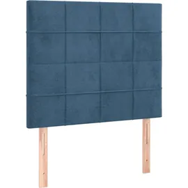 vidaXL Boxspringbett 100 x 200 cm Dunkelblau