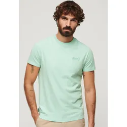 Rundhalsshirt »ESSENTIAL LOGO EMB TEE«, Gr. M, light mint, , 82380354-M