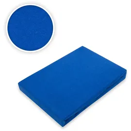 EXKLUSIV HEIMTEXTIL Spannbettlaken Mikrofaser 90 - 100 x 200 cm blau