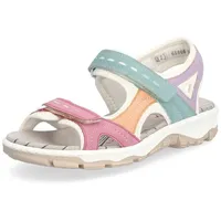 Rieker Damen Sandalen 68866, Frauen Sandalen,Sommerschuhe,Freizeitschuhe,offene Schuhe,Strandschuhe,Outdoorsandalen,Multi (92),40 EU