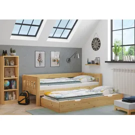 Erst-Holz Kinderbett V-60,53-09 90 x 200 cm Kiefer massiv natur braun