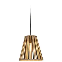 Good & Mojo Good&Mojo, Hängeleuchte Merapi Pendelleuchte konisch, natur/schwarz - 30 cm,