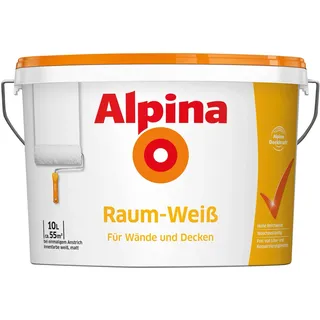 Alpina Wandfarbe Raum-Weiß Schneeweiß matt 10 l