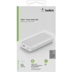 Belkin BOOST CHARGE - Powerbank - 20000 mAh - 30 Watt - Fast Charge, PD - 2 Ausg...