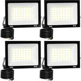 Loyal LED Strahler Außen 50W, 5000LM Superhell Scheinwerfer, Warmweiß 3000K, IP65 Wasserdicht Innen, Baustrahler für Garage, Hotel, Gärten [Energieklasse F]