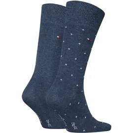 Tommy Hilfiger 2P Dot Socken Jeansblau 39-42