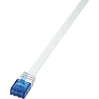 Logilink Slimline Flach-Patchkabel, Cat6, U/UTP, RJ-45/RJ-45, 15m, weiß (CF2101U)