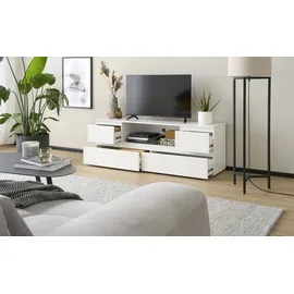 Smart BEN TV-Lowboard 160 x 55 x 40 cm Weiß MDF