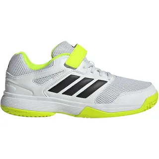 adidas Kinder Speedcourt Indoor Kids, Größe 33 EU - cloud white/core black/lucid lemon