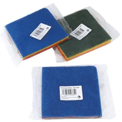 Scheuervlies, 3er Pack, zufällige Farbe
