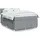 vidaXL Boxspringbett 180 x 200 cm Hellgrau