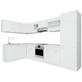 VCM Winkelküche L-Form 505 cm braun