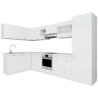VCM Winkelküche L-Form 505 cm braun