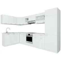 VCM Winkelküche L-Form 505 cm braun