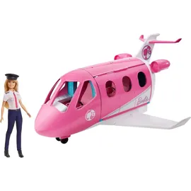 Barbie Dreamhouse Adventures Reise Traum-Flugzeug mit Puppe (blond)