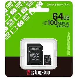 Kingston Canvas Select Plus - Flash-Speicherkarte - 64 GB
