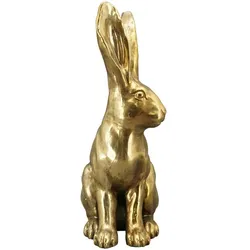 Dekofigur Hase Aurum, gold Höhe 49,5 cm links