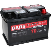 Autobatterie 12V 70Ah 760A/EN Bars AGM Line Starterbatterie Start Stop geeignet