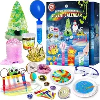 Adventskalender Experimente 2025 für Kinder Chemie Physik 24 Kristalle