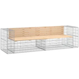 deluke Gartenbank Gabionen INO 244 × 71 × 65,5 cm