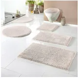 MY HOME Badematte »Maren, Badvorleger, Badezimmer Teppich«, rutschhemmend beschichtet, fußbodenheizungsgeeignet, Bio-Baumwolle, Badteppich, Badematten auch als 3 teiliges Set grau