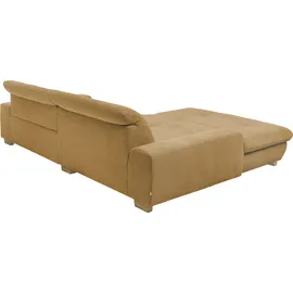 Set One by Musterring Ecksofa "SO 1200 inkl. Sitztiefen- & Rückenverstellung für hohen Sitzkomfort", gelb (honey gelb gct 95), B:276cm H:89cm T:198cm, 100% Polyester, SET ONE BY MUSTERRING, Sofas, Ecksofa, wahlweise mit Bettfunktion und Stauraum, L-Form, auch in Cord Bezug