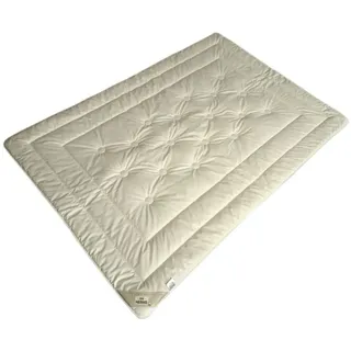 Garanta Merino-KBT- Duo-Warm-Steppbett Größe 155x220 - Weiß