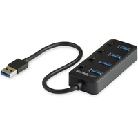 Startech USB-Hub, 4x USB-A 3.0 USB-A 3.0 [Stecker] (HB30A4AIB)