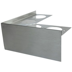 Fuchs Design Terrassenprofil-Ecke, BxL: 20 x 20 cm, Edelstahl - silberfarben