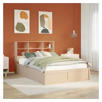 VidaXL Massivholzbett ohne Matratze 140x200 cm Kiefernholz