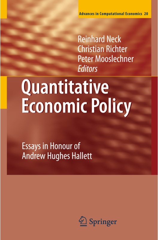 Quantitative Economic Policy, Kartoniert (TB)