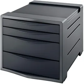 Esselte Organizer Schubladenset Vivida 4-tlg. schwarz