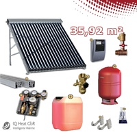 TWL Solaranlage VRK30 Vakuumröhrenkollektor 35,92 m2 Kollektor Regelung