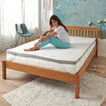 Traumschlaf Premium Gelschaum Topper 180 x 200 cm weiß