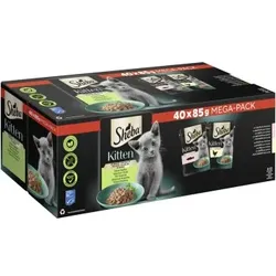 Sheba Multipack Mega-Pack Kitten in Sauce Feine Vielfalt mit Lachs, mit Huhn MSC 40x85 g