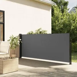 vidaXL Seitenmarkise 120 x 500 cm Grau Polyester