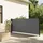 vidaXL Seitenmarkise 120 x 500 cm Grau Polyester