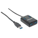 Manhattan USB-Hub, 4x USB-A 3.0, USB-A 3.0 [Stecker] (162296)