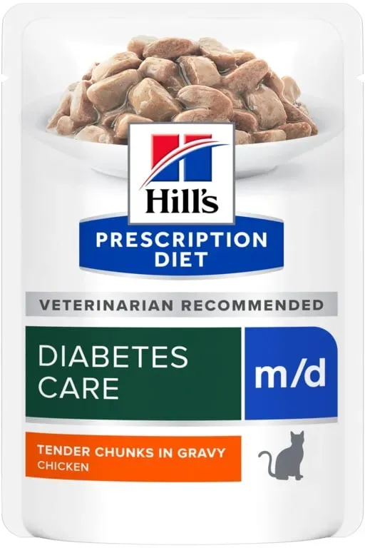 HILL'S PRESCRIPTION DIET Feline m/d diabetes + weight management mit Huhn 12x85 g