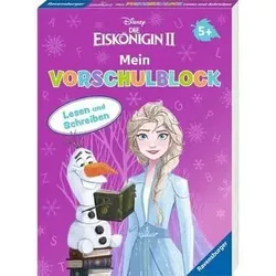 RAVENSBURGER 49674 Disney Die Eiskönigin 2 Mein Vorschulblock Lesen und Schreiben