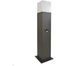 Polux Außenleuchte Kunststoff, Metall 44,0 cm inkl. Bewegungsmelder grau