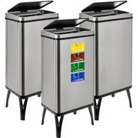 well home mobiliario & decoración Smart Mülleimer 50 l Grau