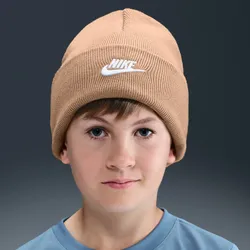 NIKE K NK PEAK BEANIE TC FUT HEMP/WHITE 