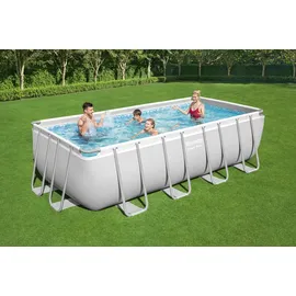 BESTWAY Power Steel Frame Pool Set 488 x 244 x 122 cm inkl. Filterpumpe