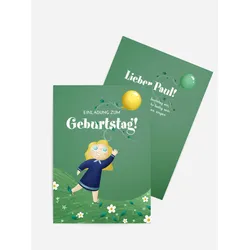 Geburtstagseinladung selbst gestalten mit Spruch und Fotos im Onlinedesigner bei Meine-Kartenmanufaktur.de