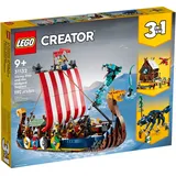 LEGO Creator 3in1 Wikingerschiff mit Midgardschlange 31132