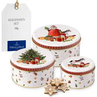 Villeroy & Boch Keksdosen-Set Winter Collage mehrfarbig 3-teilig